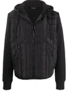 DIESEL QUILTED HOODED BOMBER JACKET