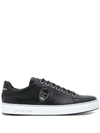 PHILIPP PLEIN SKULL PLAQUE LOW-TOP SNEAKERS