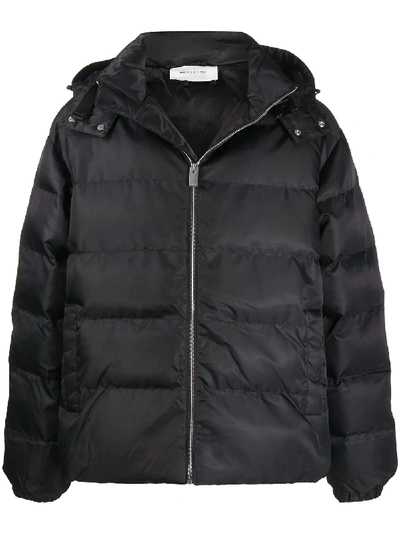 Alyx Quilted Shell Hooded Jacket In Blk Black