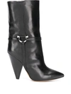 ISABEL MARANT POINTED LEATHER ANKLE BOOTS