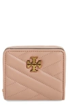 Tory Burch Kira Chevron Quilted Bifold Wallet In Devon Sand