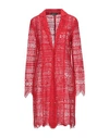 Twinset Overcoats In Red