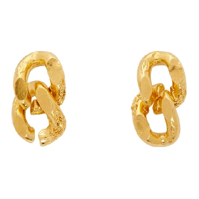 Alighieri 24kt Gold-plated The Fractured Link Earrings