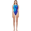 ADIDAS LOTTA VOLKOVA BLUE TANK CUT ONE-PIECE SWIMSUIT