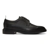 Thom Browne Pebbled Longwing Brogues In 001 Black