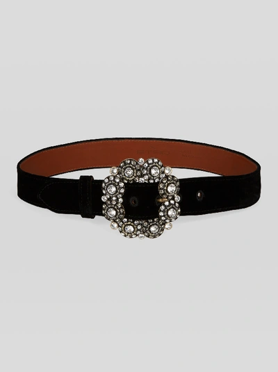 ETRO velvet jewel buckle leather belt ETRO Leather belt | NET-A-PORTER main image 2