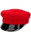 Ruslan Baginskiy Stitched Initials Military Cap In Red