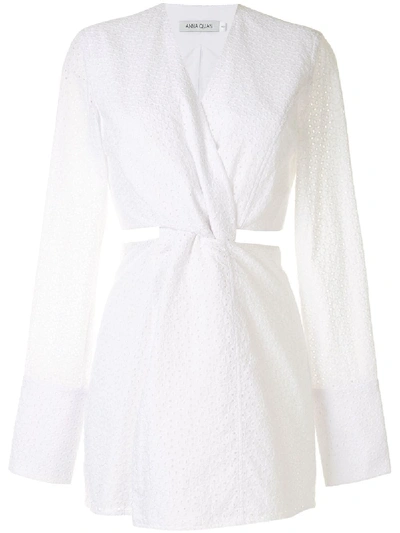 Anna Quan Harley Perforated Dress In White