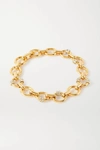 CHLOÉ EGÉE GOLD-TONE CRYSTAL NECKLACE