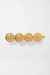 VERSACE GOLD-TONE HAIR SLIDE