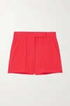 ALICE AND OLIVIA DYLAN PINTUCKED CREPE SHORTS