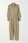 GIVENCHY PLEATED COTTON JUMPSUIT