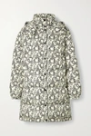 MONCLER GAOU HOODED PRINTED QUILTED SHELL DOWN COAT