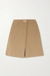 GIVENCHY WRAP-EFFECT COTTON-TWILL SHORTS