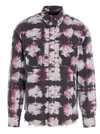 AMIRI AMIRI WATERCOLOUR CHECKED SHIRT