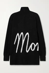 MONCLER OVERSIZED INTARSIA KNITTED TURTLENECK SWEATER