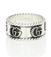 GUCCI GG STERLING SILVER RING,P00470630