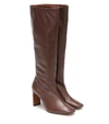 SOULIERS MARTINEZ ENERO LEATHER KNEE-HIGH BOOTS,P00490553