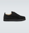 CHRISTIAN LOUBOUTIN LOUIS JUNIOR SPIKES LEATHER SNEAKERS,P00480137