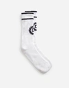 Dolce & Gabbana Cotton Socks With Jacquard Dg Logo In White