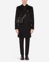 Dolce & Gabbana Wool And Cashmere Double-breasted Coat In Black