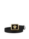 VERSACE FABRIC AND LEATHER REVERSIBLE BELT