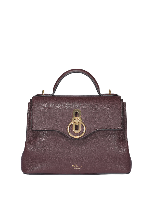 Mulberry Seaton Mini Hammered Leather Bag In Burgundy | ModeSens