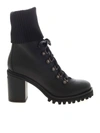LE SILLA ST MORITZ BLACK ANKLE BOOTS FEATURING HEEL