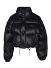 PRADA CIRE NYLON DOWN JACKET IN BLACK