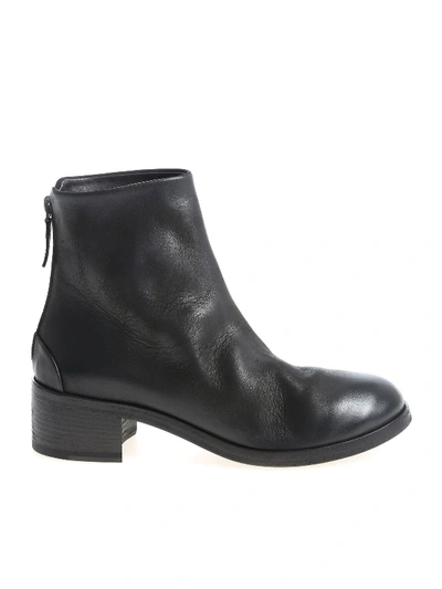 Marsèll Black Leather Ankle Boots