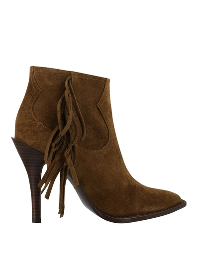 Ash Alabama Ankle Boots In Brown