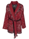 ALANUI BANDANA PRINT CARDIGAN IN CASHMERE