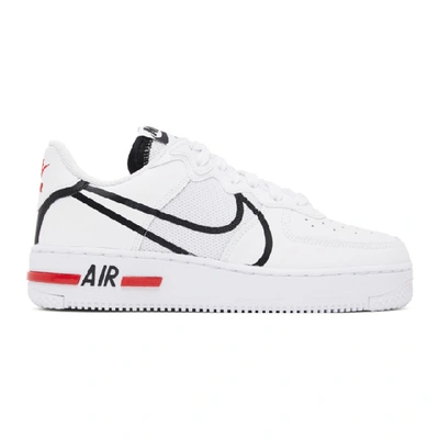 Nike Air Force 1 React - Cd4366-100 In Purple,white,red,black