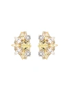 ANTON HEUNIS CRYSTAL CLUSTER FAN EARRINGS