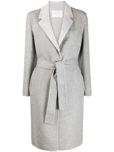 Fabiana Filippi Belted Wool Coat In Grey
