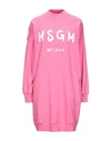 Msgm Short Dresses In Pink