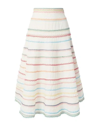 Zimmermann 3/4 Length Skirts In White