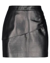 Givenchy Mini Leather Skirt In Black