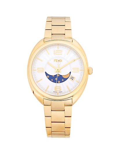 Fendi Goldtone Stainless Steel Bracelet Watch