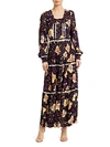 BYTIMO BELL-SLEEVE FLORAL MAXI DRESS,0400012570901
