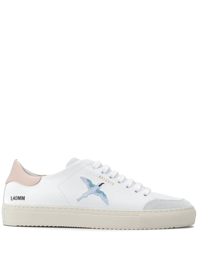 Axel Arigato Clean 90 Triple Bird Sneakers In White Blue Pink