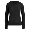 Ralph Lauren Cashmere Crewneck Sweater In Black