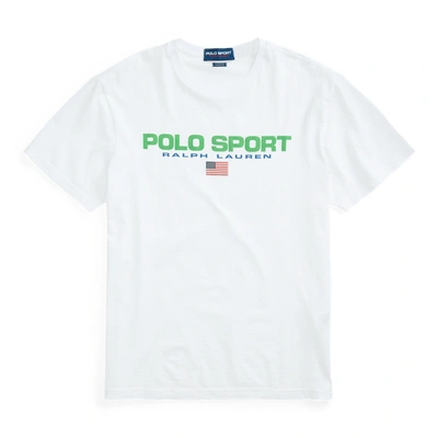 Polo Ralph Lauren Classic-fit Polo Sport Jersey T-shirt In White