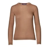 Ralph Lauren Cashmere Crewneck Sweater In Camel