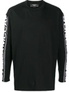 STELLA MCCARTNEY LOGO SLEEVE ROUND NECK TOP