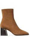 JIMMY CHOO BRYELLE 65MM LEATHER ANKLE BOOTS
