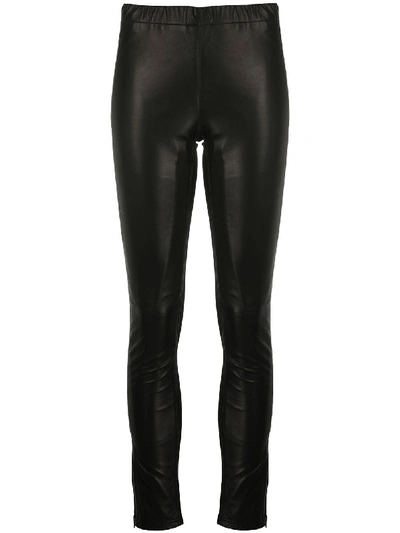 P.a.r.o.s.h Slim Fit Trousers In Black
