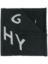 GIVENCHY JACQUARD LOGO KNITTED SCARF