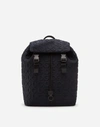 DOLCE & GABBANA NEOPRENE PALERMO TECNICO BACKPACK WITH ALL-OVER DG DETAILING