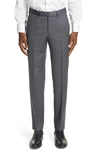 ERMENEGILDO ZEGNA MICRONSPHERE CLASSIC FIT WOOL DRESS PANTS,999MICGRY-75SB12